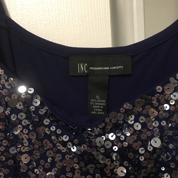 INC sequin tank top - Picture 2 of 2